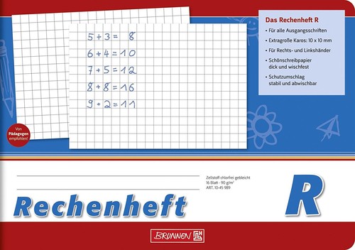 Rechenheft quer r - quer,