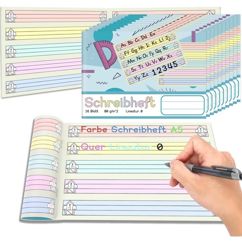 Stück farbe schreibheft a5 - stück,