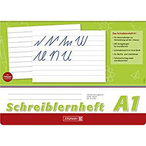 Schreiblernheft din a4 - schreiblernheft, 1a