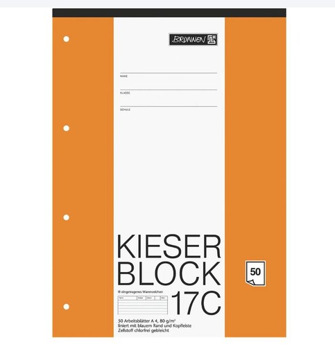 Block kieserblock liniert - block, a4